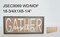 Contemporary Home Living 18.75" Brown, Black, and White Rectangular Wooden "Gather Together" Decorative Sign
